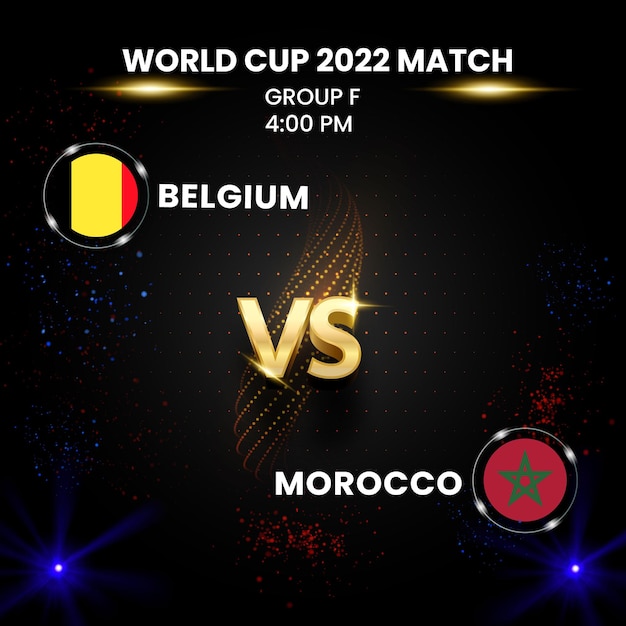 Belgium-vs-Morocco,-world-football-2022,-group-F