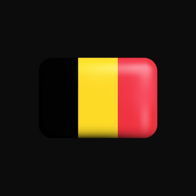 벡터 belgiumflag 3d 아이콘 벨기에의 국기