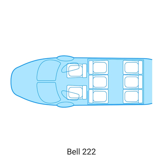 bell 222 airplane scheme civil aircraft guide