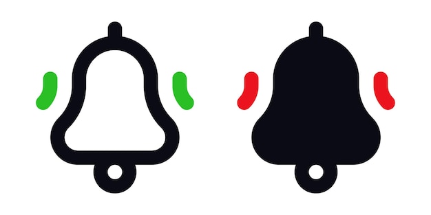 Bell icon set