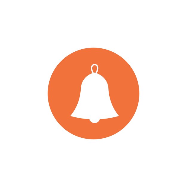 Bell icon white silhouette