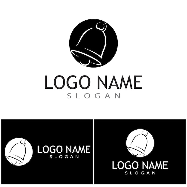 Bell logo template vector symbol illustration design