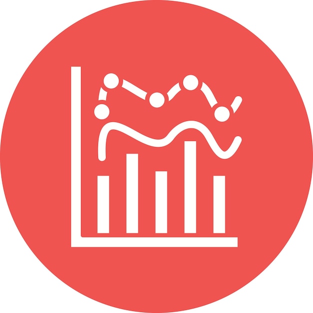Bell Shaped Graph アイコンベクトル画像はビジネスエコノミーのために使用できます