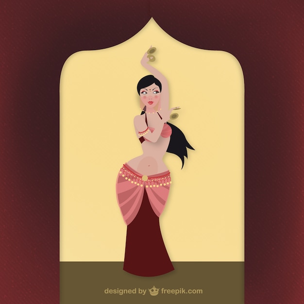 Vector belly dance