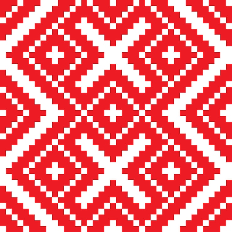 Vector belorussian ethnic ornament seamless pattern vector illustration
