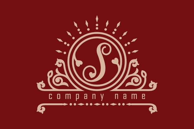 Vector belove monogram letter s logo-ontwerpen