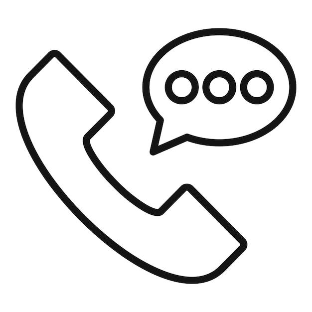 Belpictogram overzicht vector Klantenpagina Infoservice