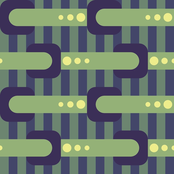 Vector belt geometric modern vector seamless pattern