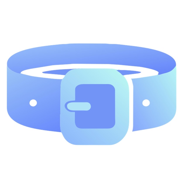 belt icon colored shapes gradient