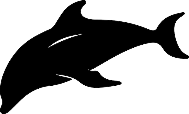 Вектор Силуэт белого кита