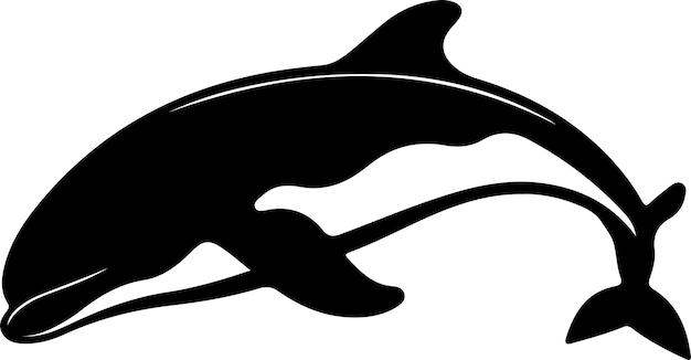 Силуэт белого кита