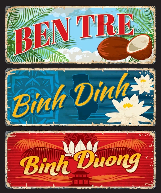 Ben Tre Binh Dinh과 Binh Duong 베트남 여행