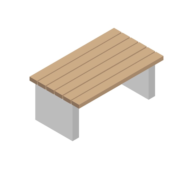 Bench isometric