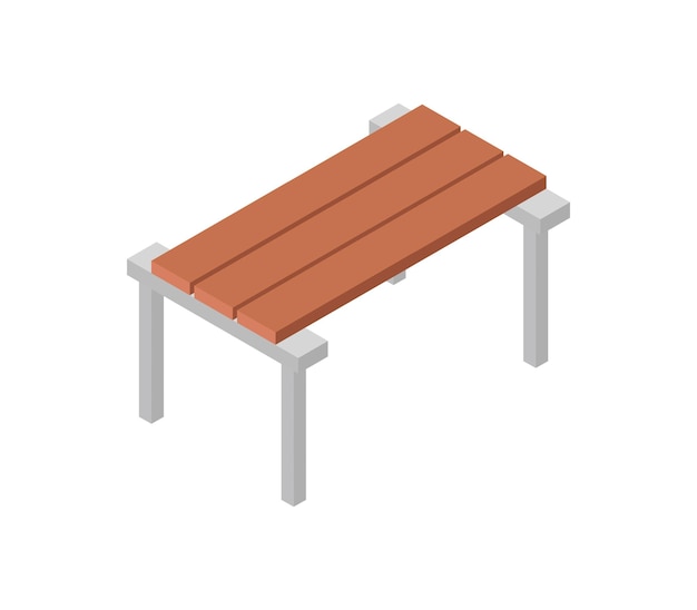 Bench isometric