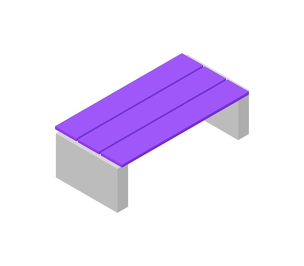 Bench isometric