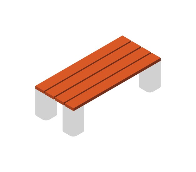 Bench isometric