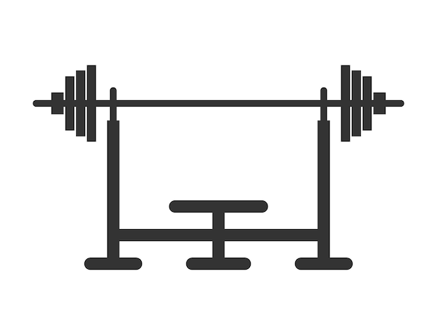 Bench press icon Vector illustration