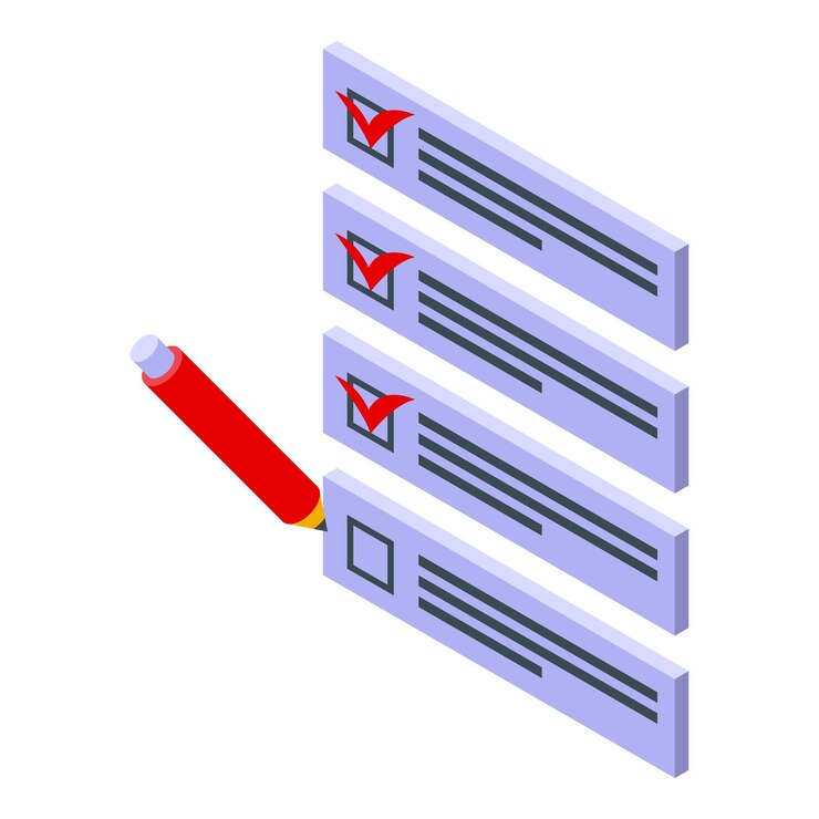 Vector benchmark to do list icon isometric vector business product cost test