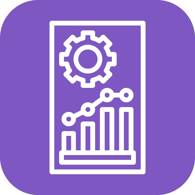 Vector benchmarking icon vector image can be used for product management