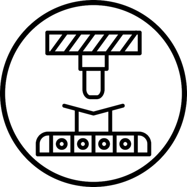 Bending Machine Icon Style