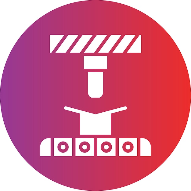 Bending Machine Icon Style