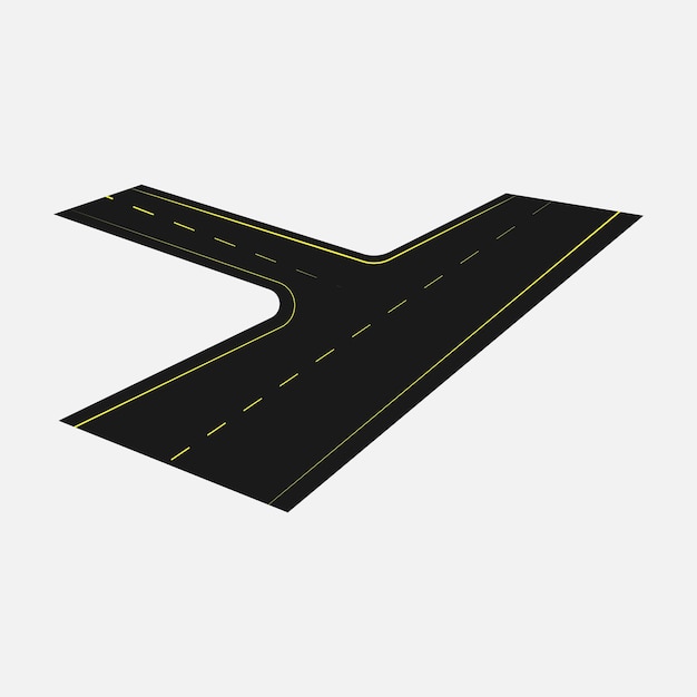 道路曲線ベクトルを示す