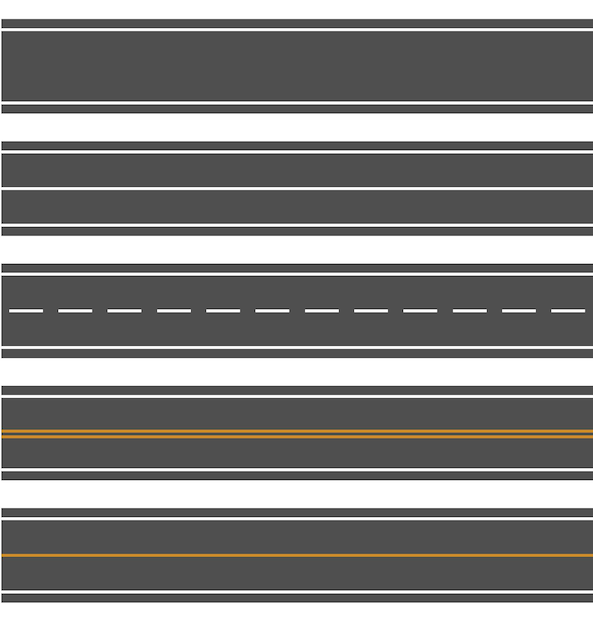 Strade curve e autostrade strade curve geometriche intersezione stradale stile piatto cartone animato