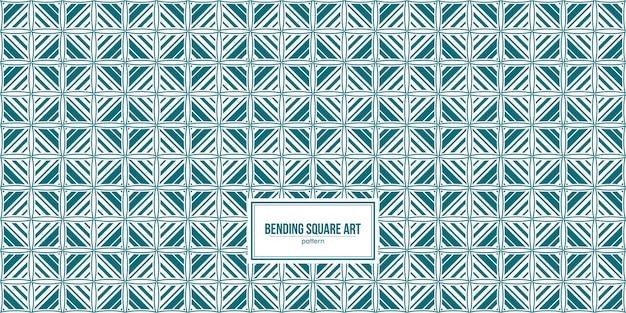 bending square art fill by diagonal shape pattern