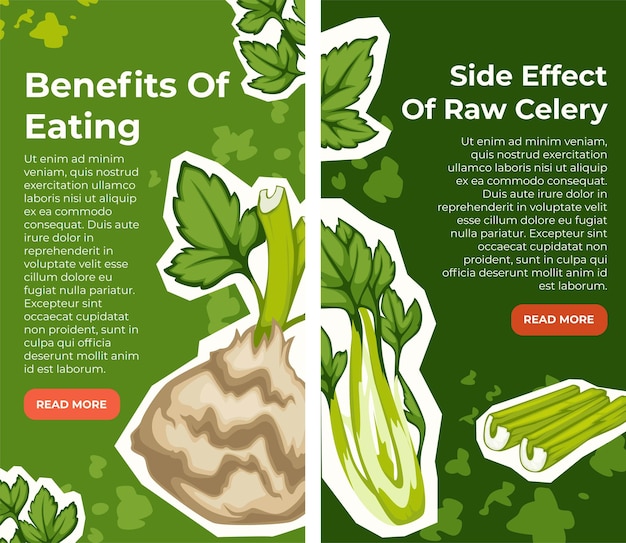 Benefits of eating celery side effects poster