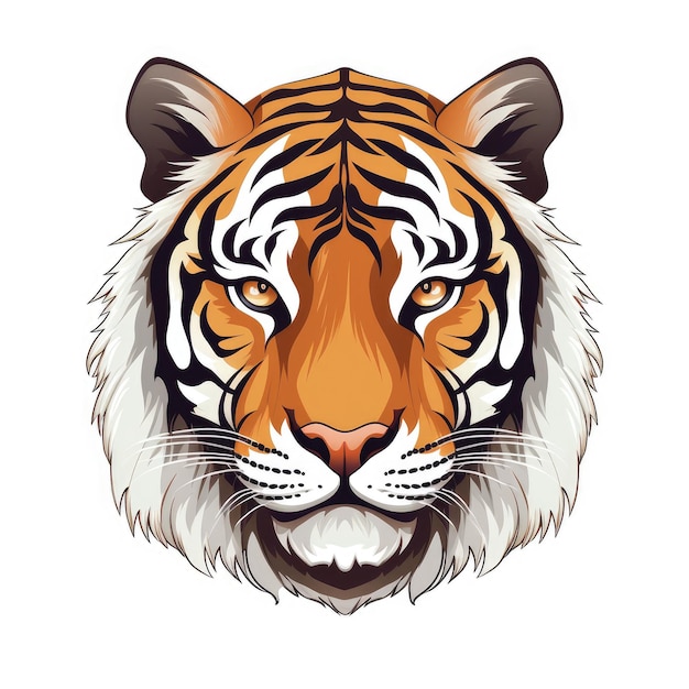 Vector bengal tiger head vector