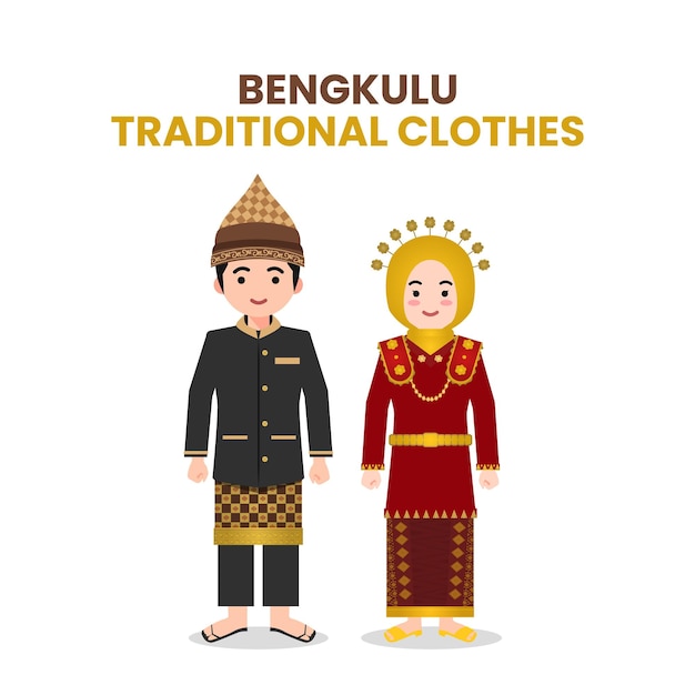 Vector bengkulu-traditionele kleding