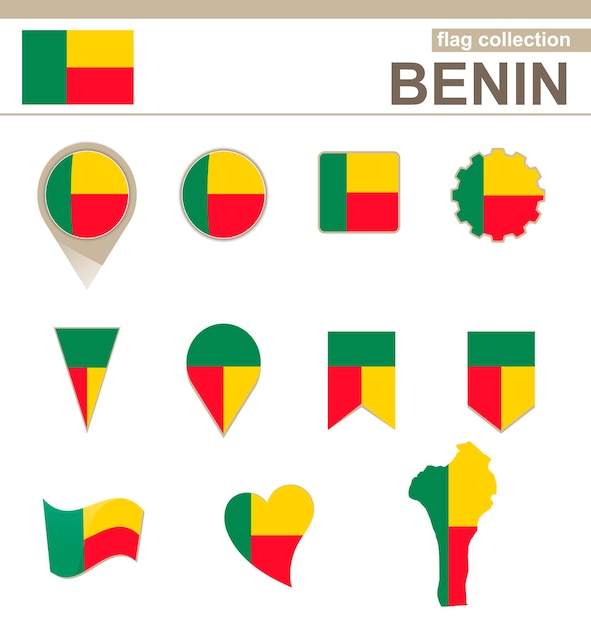 Benin Flag Collection, 12 versions