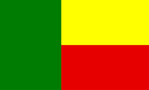 Benin Vlag Ontwerp illustratie Vectoren