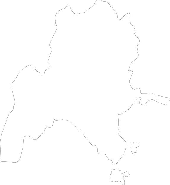 Vector benshangulgumaz ethiopia outline map