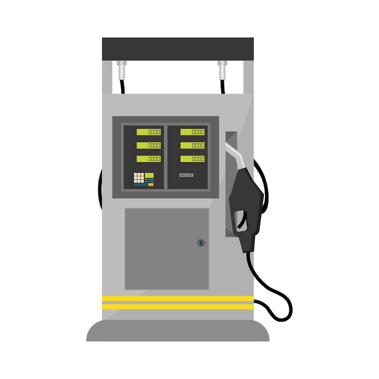 Vector benzine of olie-industrie gerelateerde pictogrammen afbeelding