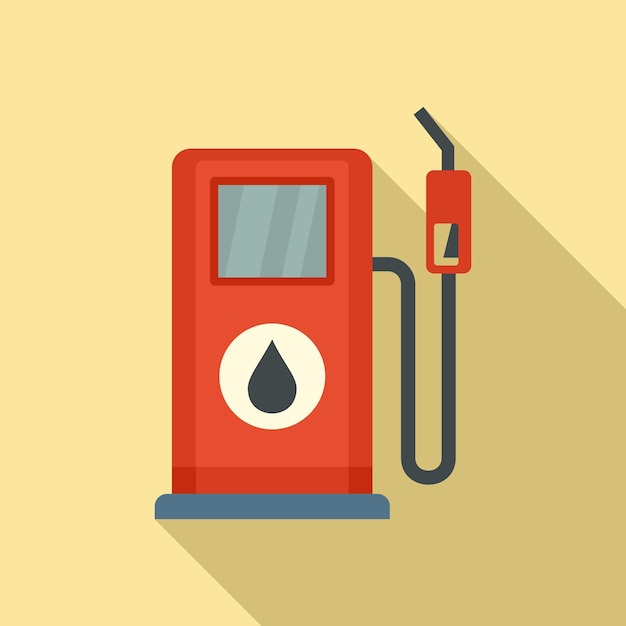 Vector benzine station pomp pictogram vlakke afbeelding van benzine station pomp vector pictogram voor webdesign