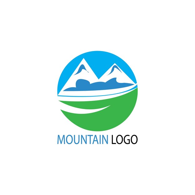 Berg logo bedrijfs sjabloon vector