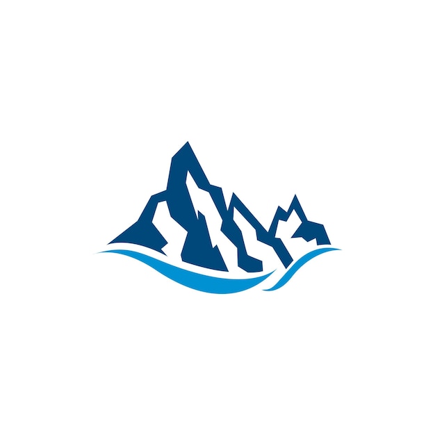 Berg logo ontwerp vector illustratie outdoor avontuur