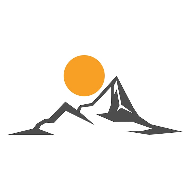 Berg logo pictogram ontwerp