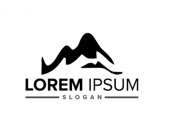 Bergontwerp voor badge logo embleem en andere Set van berg logo vector illustraties premium