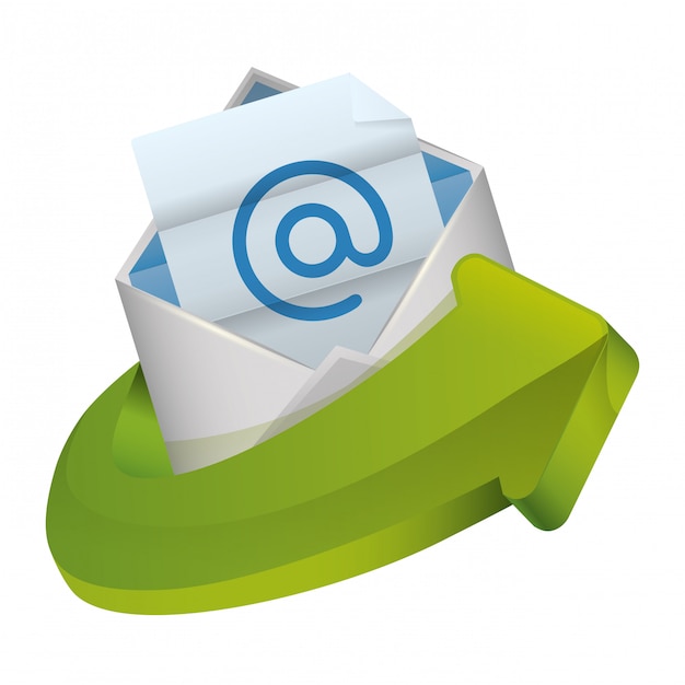Vector bericht envelop mail gerelateerde pictogrammen afbeelding