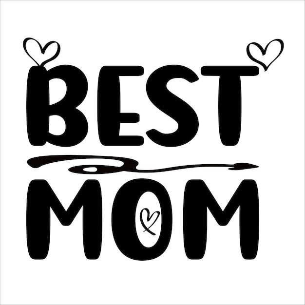 Berichttypografie mama tshirt ontwerpt premium vector