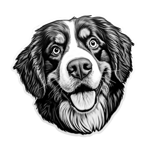 Berner Sennenhond grappige doggo sticker 1