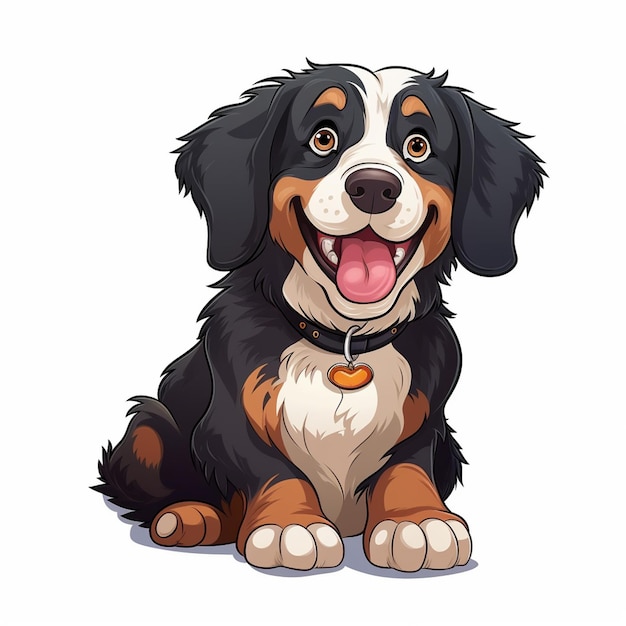 Vector bernese mountain dog vector