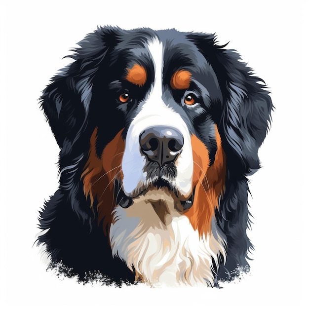 Vector bernese mountain dog vector