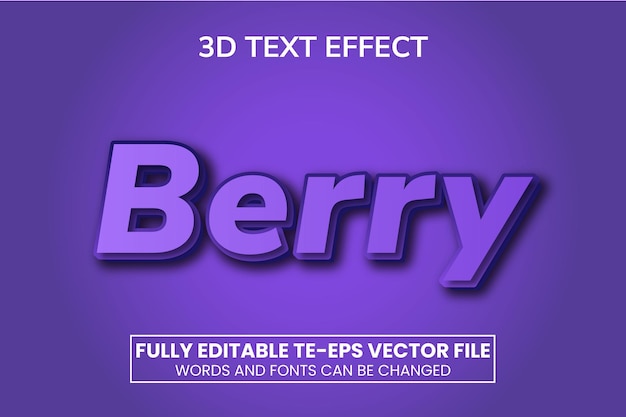 Vector bes teksteffect