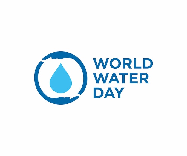 Bespaar water. Wereldwaterdag-concept. Vector illustratie.