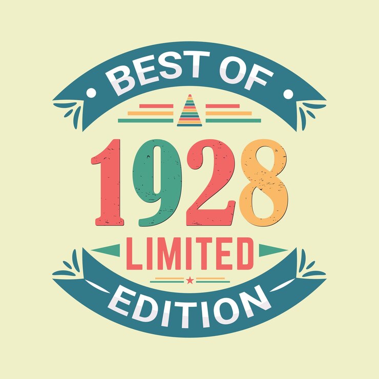 वेक्टर best of 1928 limited edition birthday celebration and tshirt design
