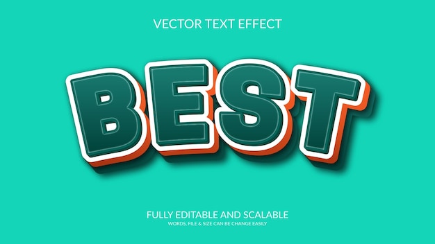 Best 3D Fully Editable Vector EPS Text Effect Template