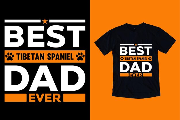 Miglior design di t-shirt con tipografia di papà di airedale terrier